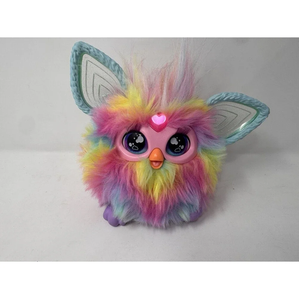 2023 Hasbro Furby Tie Dye Rainbow Interactive Talking Plush Toy (See Video)